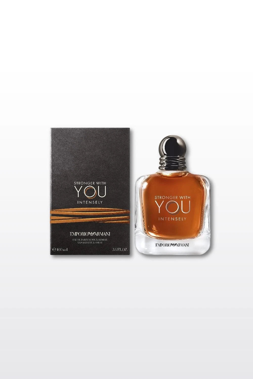 Armani Stronger With You Intensely EDP for Men 3.4 oz / 100 mL New